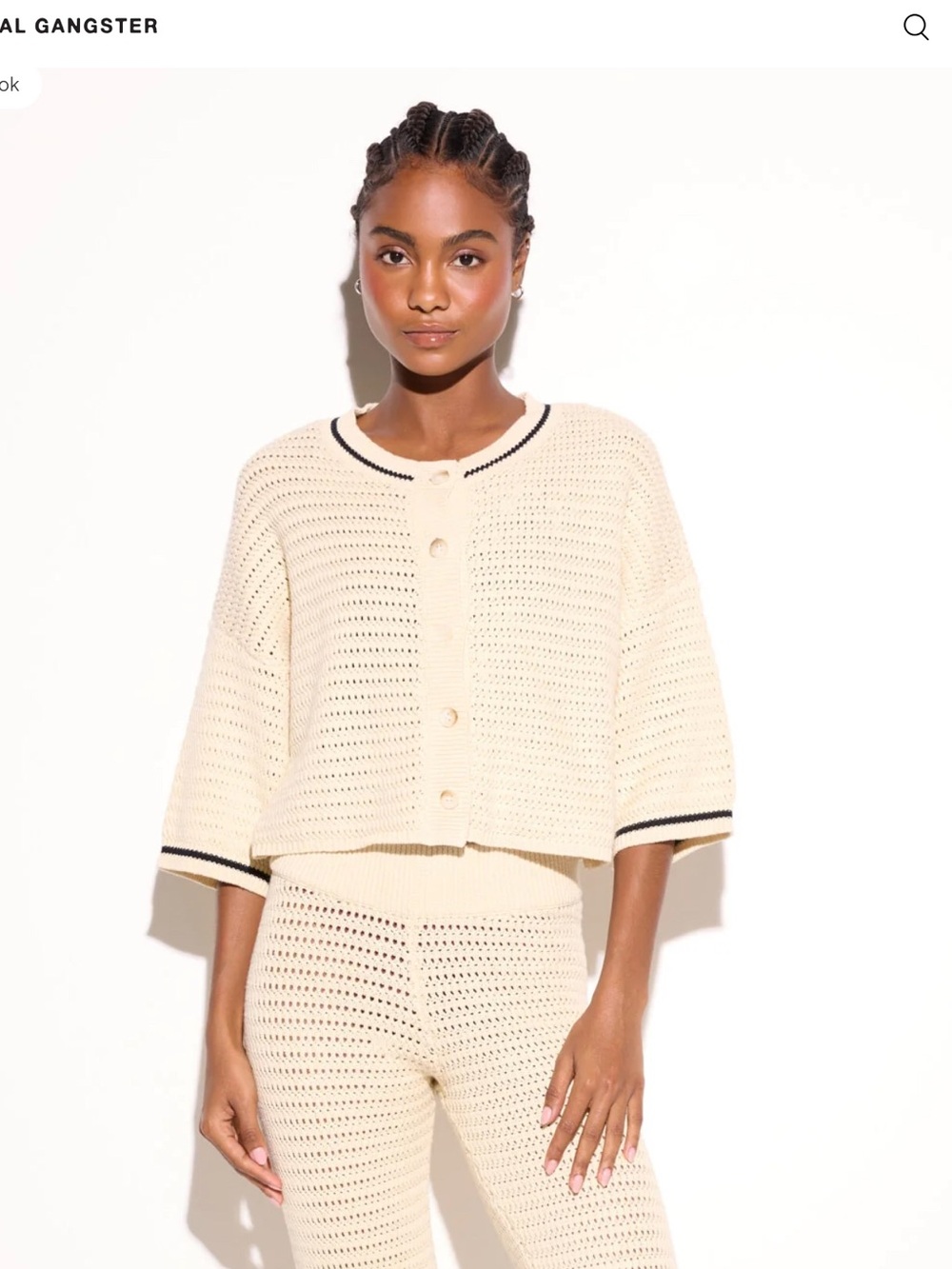 Spiritual Gangster XS Daphne Crochet Cardigan NWT
